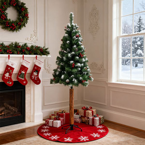 Sapin de Noël artificiel floqué pré-éclairé de qualité supérieure avec technologie <span class=keywords><strong>anti</strong></span>-chute de feuilles - Product Image 1