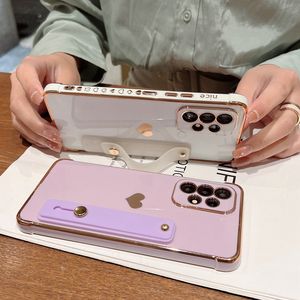 Custodia per cellulare con staffa per cinturino da polso elettrolitico per <span class=keywords><strong>Samsung</strong></span> <span class=keywords><strong>A13</strong></span> <span class=keywords><strong>4G</strong></span> A52 S22 Plus S21 FE Love Side Stand custodie cover - Product Image 4