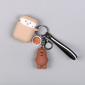 protectora con bulbo/foco osos de goma auricular inalámbrico de silicona llavero caso para los <span class=keywords><strong>airpods</strong></span> de apple - Product Image 3