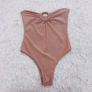 factory outlet Off Shoulder women Swimwear Waterproof One-Piece Swimsuit