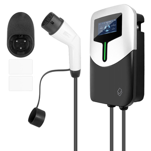 Cargador para Vehículos Eléctricos de 7kW 32A, Estación de Carga de Pared para el Hogar con Pantalla LCD de 4.3 Pulgadas, Sistema de Carga Rápida y Segura para Vehículos Eléctricos - Product Image 1