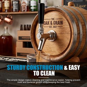 <span class=keywords><strong>Grifo</strong></span> dispensador de <span class=keywords><strong>cerveza</strong></span> de acero inoxidable 304 de grado comercial, compatible con torres y grifos de <span class=keywords><strong>cerveza</strong></span> americanos para elaboración casera - Product Image 6