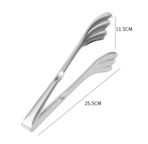 อุปกรณ์ครัว DFT09 ที่คีบอาหารสแตนเลส สำหรับขนมปัง อาหารบุฟเฟ่ต์ โรงอาหาร น้ำตาล น้ำแข็ง ก้อนน้ำแข็ง บะหมี่ สปาเก็ตตี้ - Product Image 3