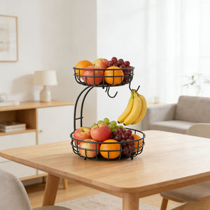 Cestino per <span class=keywords><strong>Frutta</strong></span> in Filo Metallico Moderno, Resistente alla Ruggine, Smontabile, per Uso Domestico, Ufficio e Bagno, Multiuso - Product Image 6