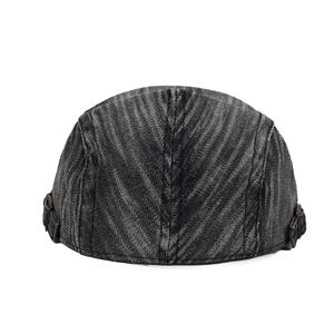 Nouveau Denim Béret Gavroche Casquette À Bord Court Britannique Rétro Béret Printemps Et Automne Chapeaux Pour Hommes Et Femmes - Product Image 4