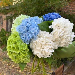 عرض مميز بلمسة حقيقية ، زهرة كبيرة الرأس ، هيدرانيا خضراء سائبة ، هيدرانيا بالجملة - Product Image 3