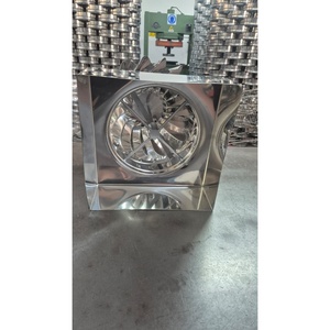 ARTIGIAN RUSSO Capot de cheminée autoportant à design industriel carré, à énergie éolienne, en acier inoxydable 304, certifié KIWA, fabriqué en Italie - Product Image 4