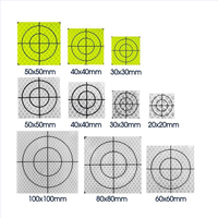 Lembar Reflektor Berkualitas Tinggi Mingchuang Anti Sobek, Reflektif, untuk Total Station, Kelas Berlian, Visibilitas Tinggi, Perekat Sendiri, PVC PET