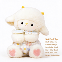 Fabricant de jouets en peluche OEM/ODM, commandes en gros, poupée mouton en peluche douce rembourrée de coton PP, cadeaux de vacances pour enfants.