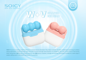 Masseur facial double tête à glace pour rétrécir les pores, thérapie par le froid, lifting - Product Image 5