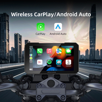 Écran de navigation GPS étanche de 5 pouces pour moto avec CarPlay sans fil et Android Auto