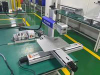 Machine de marquage de graveur laser à fibre avec table mobile à axe XY