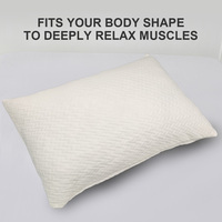 Oreiller en mousse à mémoire de forme déchiquetée, en stock direct usine, rebondissant, en éponge de polyester, blanc, pour dormir, emballé
