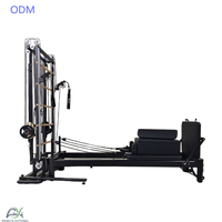 Reformer de Pilates con Torre y Barra de Empuje de Madera para Fortalecimiento del Core, Programas de Estudio, Reformers de Pilates