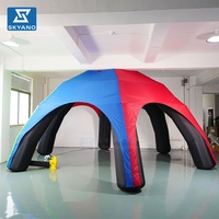 Tente araignée gonflable colorée personnalisée, abri solaire pour événements sportifs et décoration extérieure