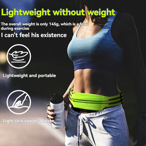 Ceinture réfléchissante haute visibilité avec poche pour téléphone pour la course nocturne, le cyclisme, équipement de sécurité, bande élastique réglable - Product Image 6