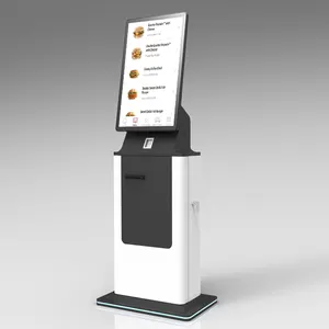 kundendienst kiosk touchscreen maschine schnell food-bestellmaschine bargeld und kartenzahlungs-kiosk