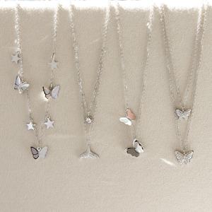 Collar con Colgante de Mariposa Plateada de Acero Inoxidable, Resistente al Agua, para Mujer, Venta al Por Mayor 2022, Ideal para Fiestas - Product Image 2