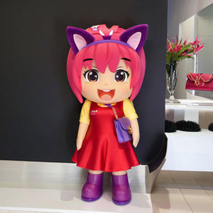 Costume de mascotte personnalisé Shengye, adorable fille, <span class=keywords><strong>femme</strong></span>, pour adultes, fête d'anniversaire, événements, marche, danse - Product Image 1