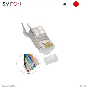 Conector Modular Cat8 <span class=keywords><strong>RJ45</strong></span> 8P8C de Alto Rendimiento, Blindado, de Cobre, STP FTP, para Cables de Red - Product Image 4
