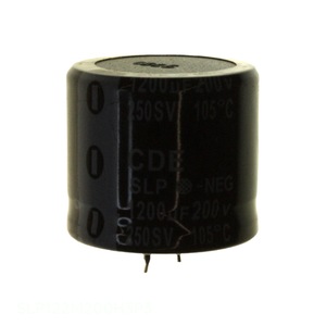 Condensador Original SLP122M200H3P3 de Aluminio con Orificio Pasante, 1200UF, 20%, 200V, SNAP TH, 1200 uF - Product Image 1