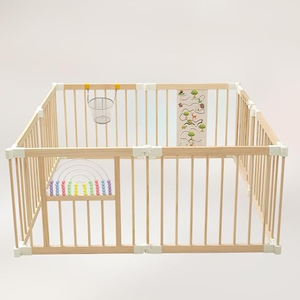 Seguro Sala De Estar Uso Quarto Dobrável <span class=keywords><strong>Baby</strong></span> <span class=keywords><strong>Play</strong></span> <span class=keywords><strong>Pen</strong></span> Bebê De Madeira Dobrável Cercas - Product Image 5