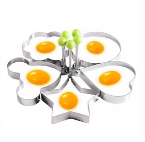 Fried <b>Egg</b> Rings Mold Non Stick for Griddle <b>Pan</b> <b>Egg</b> Pancake Maker with Handle Stainless Steel <b>Egg</b> Form for Frying Cooking - Product Image 1