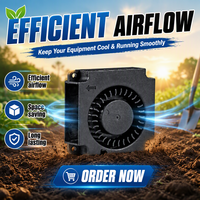 Ventilateur soufflant CC haute performance Poweryear 4010 40x40x10mm, conception sans balais pour système de refroidissement et ventilation d'armoires, débit d'air élevé
