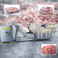 Machine à hacher et à émincer la viande congelée haute performance, broyeur de blocs de viande congelée, hachoir à viande de poulet congelée, machine à planifier les plaques de viande