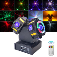 Projecteur laser de scène DJ LED DMX à double tête 150W RGBW pour discothèque, éclairage de piste de danse, modèle OEM/ODM d'usine