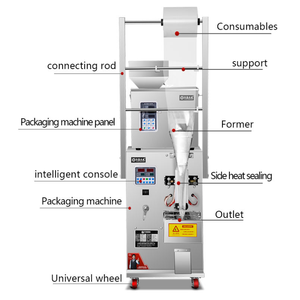 Machine d'emballage automatique 1 à 100g, système sans poussière, pesage précis, machine d'emballage pour l'industrie des épices et la transformation alimentaire - Product Image 5