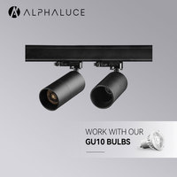 ALPHALUCE Projecteur sur rail GU10 de haute qualité, spot LED réglable et facilement remplaçable