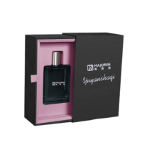 Boîte à parfum rigide de luxe personnalisée, laminage mat, fermeture magnétique, emballage recyclable pour cosmétiques, huiles essentielles, soins de la peau