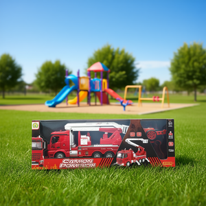 Camion de pompiers RC à l'échelle 1:29 avec lumières et sons pour enfants de 6 ans et plus - Product Image 3