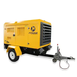 GTL fornecidos de fábrica móvel compressor de ar e compressor diesel a partir de 55CFM para 1250CFM por motor Cummins uso \ motor Perkins