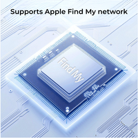 Pelacak GPS Pintar Anti Hilang untuk Hewan Peliharaan, Kompatibel dengan Jaringan Apple Find My, Penentuan Posisi Global, Daya Tahan Baterai Lama