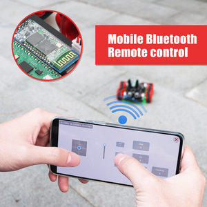 Korting Promotie Tscinbuny 4wd Konijn Hoofd Robot Carkit Met Rgb Licht Chassis Mecanum Wiel Robot Starterset Voor <span class=keywords><strong>Arduino</strong></span> - Product Image 4