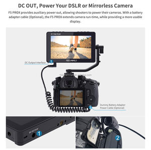 FEELWORLD F5 PROX 5.5 "IPS ad alta luminosità HD-MI archiviato Monitor 1600nit per DSLR, Mirrorless fotocamera 4K Monitor esterno Touch Screen - Product Image 6