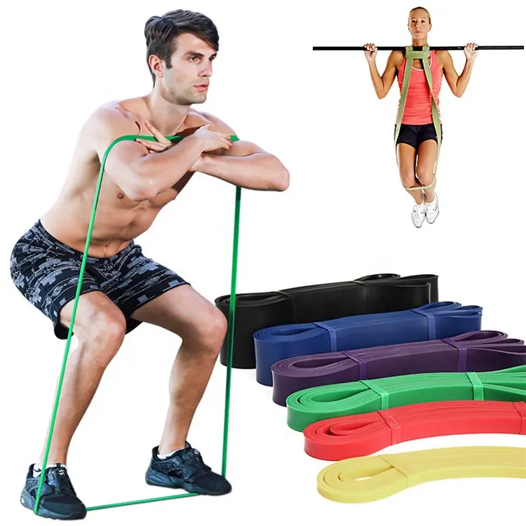 Yoga Loop Benutzer definierte elastische Übung Stretch Resistance Power Band Gym Loop Band für die Physiotherapie