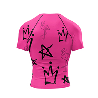 Cody Lundin Hommes Sublimation MMA Rashguard Bjj Jiu Jitsu Exercice Sportswear Haute Élastique 3D Imprimé Compression Grappling Blouse