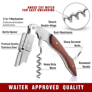 <span class=keywords><strong>Kit</strong></span> de 4 outils à vin le plus vendu : Collier anti-goutte pour vin, tire-bouchon, aérateur verseur de qualité alimentaire et bouchon à vin - Product Image 5