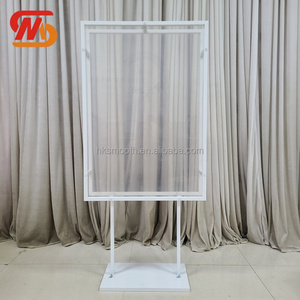 SMOOTH New Design Metal Welcome Background <b>Stand</b> White Welcome <b>Backdrop</b> for Wedding Party Home Decor - Product Image 2