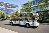 Bus électrique touristique 17 places 72V 150AH 7.5KW Autonomie 90-100km pour station balnéaire, site touristique, parc