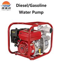 Pompe à eau propre portable diesel/essence 6,5 CV multi-étages haute pression 4,8 kW 30 m³/h certifiée ISO9001 pour usine de traitement de l'eau