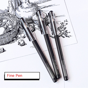 Pluma de gel HK ultrafina 001 pluma de firma de tubo de aguja completa de 0,2mm - Product Image 3