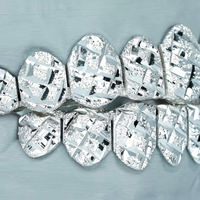 Grillz personnalisés hip-hop plaqués or, faits à la main, avec moissanite VVS taillée en profondeur, sablée