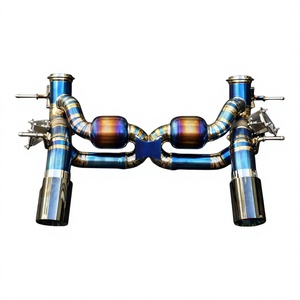 Vortex High Performance Titanium Exhaust for Maserati MC20 Twin Turbo Valve Controlled Blue Piping <b>Kit</b> - Product Image 1