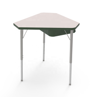 Table d'appoint triangulaire en bois bon marché pour étudiant