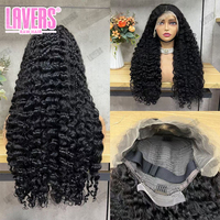 Perruque bouclée naturelle birmane, perruque frontale en dentelle HD complète de 30 pouces, vente en gros, perruque de cheveux humains vierges bruts de grade 12A