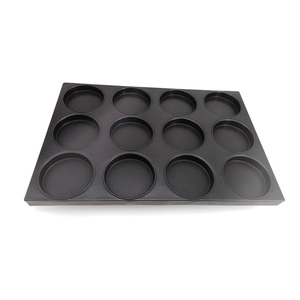 Vendita calda 16 18 24 tazze stampo rotondo in ghisa in Silicone PTFE rivestimento antiaderente per Cupcake <span class=keywords><strong>teglia</strong></span> per cottura alimentare commerciale - Product Image 6